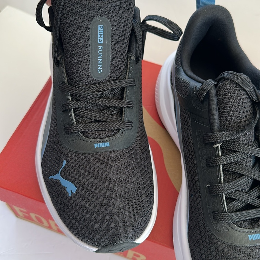 PUMA Men’s Running Sneakers Black and Blue - Picture 6 of 16